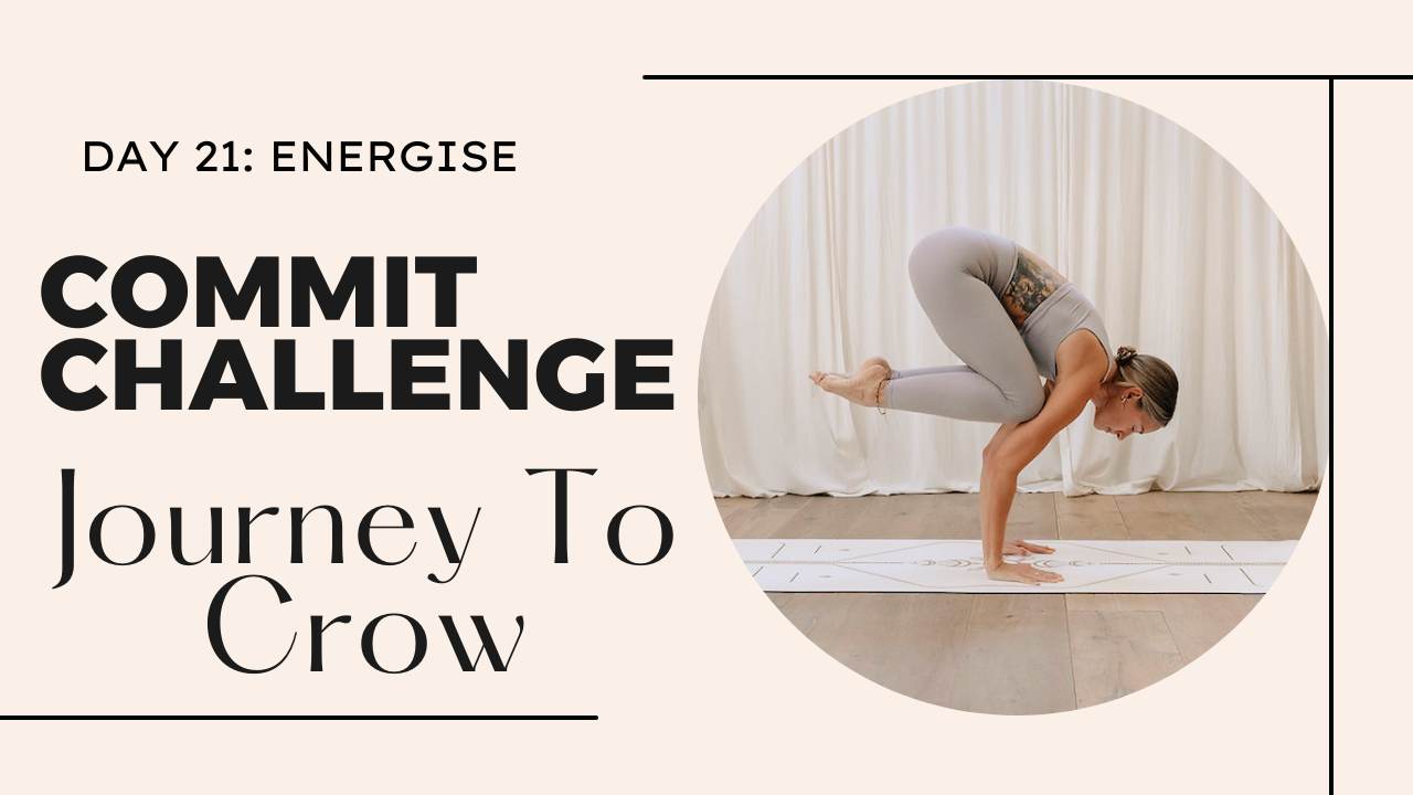 15 minute crow pose yoga flow | 30 commit challenge, day 21