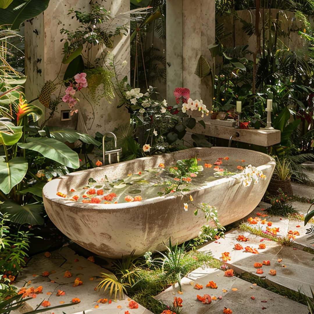 outdoor bath